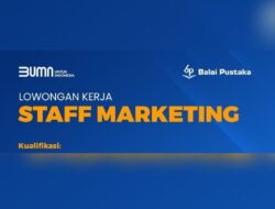 Buruan Daftarkan Diri, Balai Pustaka Buka Lowongan Kerja 