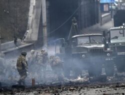 Foto: Perlawanan Ukraina Pertahankan Kiev Buat Rusia Jadi Frustasi