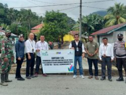 Pemanfataan FABA, PLTU Nii Tanasa Berikan Bantuan Pembangunan Jalan di Desa Toli-toli