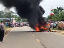 Mobil di Konawe Pemuat BBM Ludes Terbakar, Sopir Alami Luka Bakar