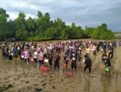 Tanam 900 Bibit Mangrove, YAPS Sultra Apresiasi BTS-Army Kendari dan LDC FPIK-UHO