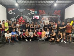 Perkokoh Silahturahmi, Owner TNT Mascle Gym dan Fitness Center Sparko Kendari Gelar Latihan Bersama