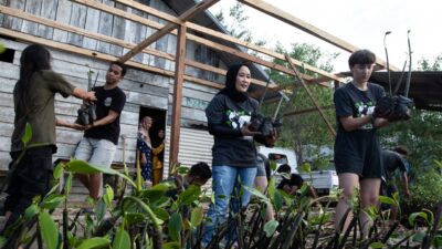 Peringati Hari Mangrove Sedunia, Ulfiah Bersama Naturevolution Tanam 1.500 Pohon Mangrove