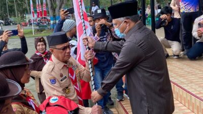 Bupati Konawe Lepas 105 Kontingen Jambore Nasional ke Jakarta