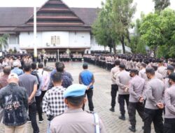 Tolak Kenaikan Harga BBM, Polresta Kendari Kerahkan Ratusan Personel Amankan Demonstrasi