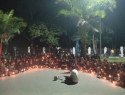 Tiga Tahun Kepergian Randi dan Yusuf, GPM Sultra Bakar Lilin di Depan Polda Sultra