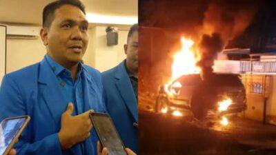 Mobil Direktur Ampuh Sultra Dibakar OTK, Ketua KNPI Sultra Minta Pelaku Segera Ditangkap