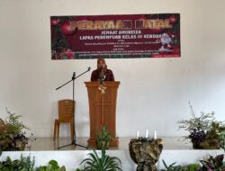 Perayaan Natal di LPP Kendari, WBP Tampilkan Persembahan