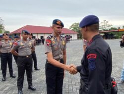 Kado Tahun Baru, Puluhan Personel Sat Brimob Polda Sultra Naik Pangkat