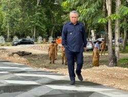 Tinjau Proyek Revitalisasi, Rencana KSK Mempercantik Lingkar Kota Unaaha