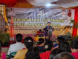 Refleksi 110 Tahun Injil Masuk Toraja, Masyarakat Toraja Siap Berkontribusi Bangun Kota Kendari