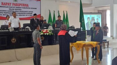 PAW Pimpinan DPRD Konawe, Tadjuddin Dongge Gantikan Kadek Rai Sudiana