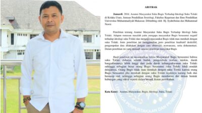 Skripsi Dianggap Menyinggung Suku Tolaki, Begini Klarifikasi Kaprodi Pendidikan Sosiologi Unismuh Makassar