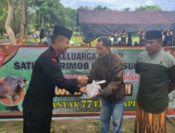 Idul Adha 1444 Hijriah, Brimob Polda Sultra Sembelih 82 Sapi Kurban