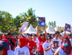 Zumba Massal Gerindra Sultra, Teriakan Prabowo Presiden Menggema di Konawe