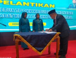 Trinop Tijasari Resmi Nahkodai PKK Konawe, Pj Bupati Minta Kesejahterakan Masyarakat