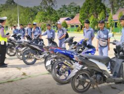 Maraknya Penggunaan Knalpot Bising Oleh Pelajar, Polsek Angata Lakukan Razia di Sekolah