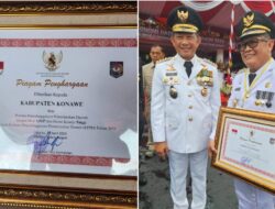 Pj Bupati Konawe Raih Penghargaan, Dapat Anggaran Insentif Rp 29 Miliar