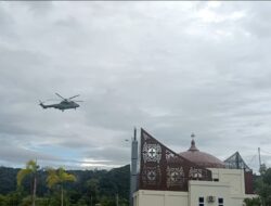 Tiga Helikopter Mengudara di Langit Konawe, Cek Rute Kedatangan Presiden RI