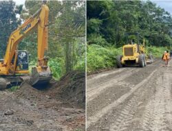 Pembenahan Jalan, Kondisi Gunung Amate Koltim Lancar Dilalui Kendaraan