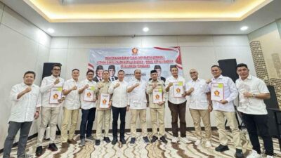 DPD Gerindra Sultra Serahkan Rekom untuk 6 Bacakada, Ini Daftarnya