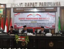 Pj Bupati Konawe Hadiri Rapat Paripurna Istimewa DPRD