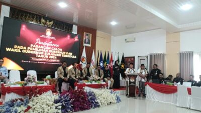 ASR – Hugua Paparkan Visi Misi Pembangunan Sultra Usai Daftar ke KPU