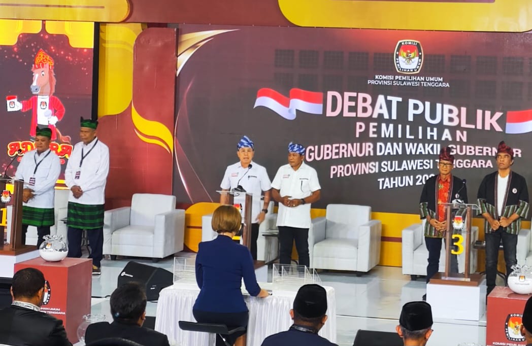 Debat Perdana Pilgub Sultra, Ini Komitmen ASR-Hugua untuk Masyarakat