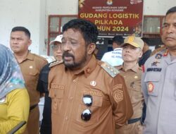 Pj Bupati Konawe Lepas Secara Resmi Logistik Pilkada Tahun 2024