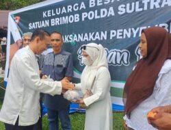 Hari Raya Idul Adha 1446 H, Brimob Polda Sultra Berbagi Hewan Kurban