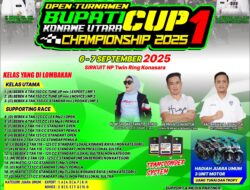 Konawe Utara Jadi Pusat Otomotif, Road Race Bupati Cup I Sajikan Aksi Pembalap Nasional