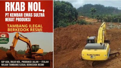 RKAB Nol, PT Kembar Emas Sultra Diduga Main Produksi: Tambang Ilegal Berkedok Sah