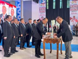 Dilantik Marciano Norman, Andi Ady Aksar Siap Bawa Olahraga Sultra ke Panggung Nasional