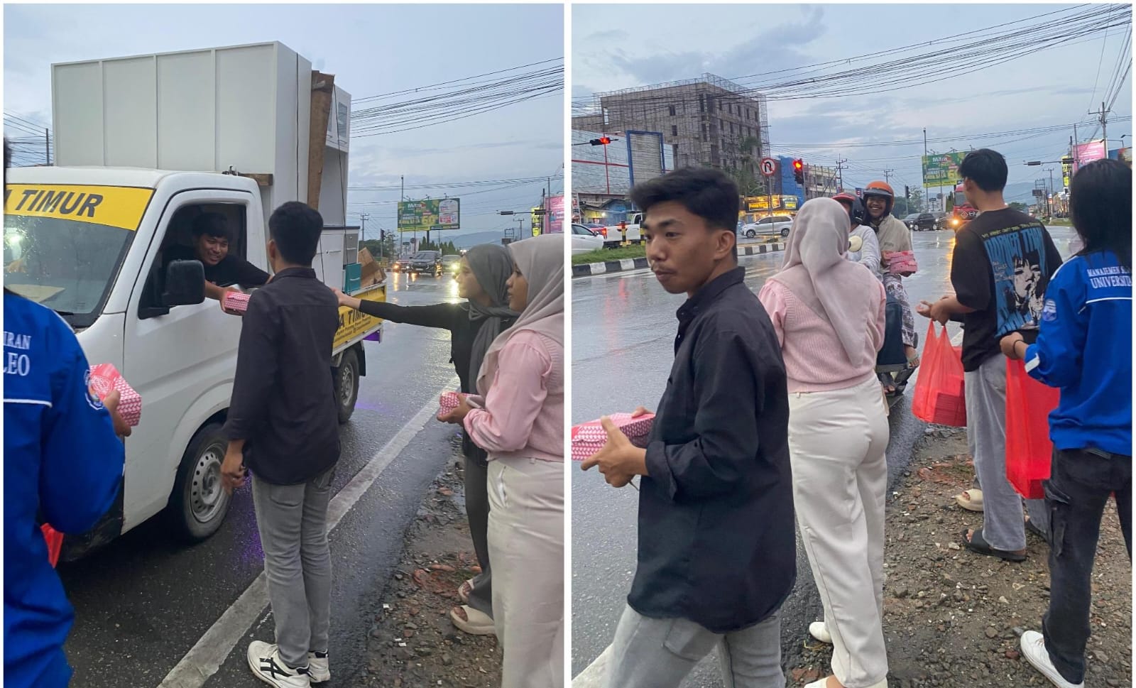 Aksi Berbagi di Bulan Suci, PMII Rayon Pertanian Turun ke Jalan Bagikan Takjil