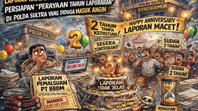 Dugaan Pemalsuan di PT BBDM Menggantung di Polda Sultra, Aksi Unik Siap Dirayakan sebagai Simbol Kekecewaan Publik