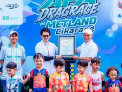 Metland Cikarang Raih Rekor MURI Dragrace Pushbike Anak Terbanyak
